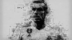 Gareth Bale In Newspaper Texture Wallpaper