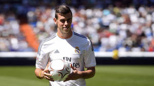 Gareth Bale With Ball Wallpaper