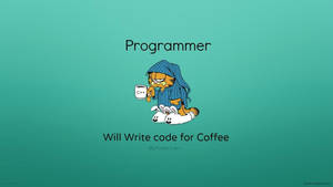 Garfield Programmer Dank Meme Wallpaper