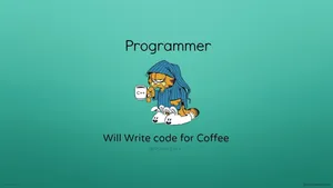 Garfield Programmer Dank Meme Wallpaper
