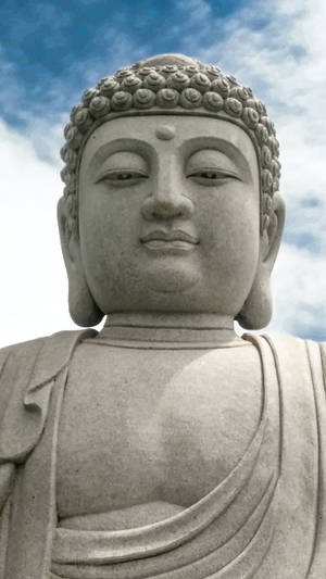 Gautam Buddha Cement Statue Wallpaper