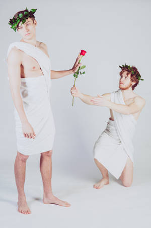 Gay Couple As Cupid Wallpaper