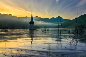 Geamana Romanian Village In A Flood Of Toxic Waste Wallpaper