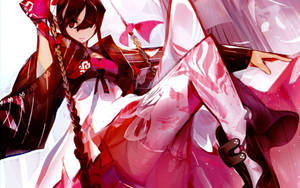 Geisha Warrior Anime Style Wallpaper