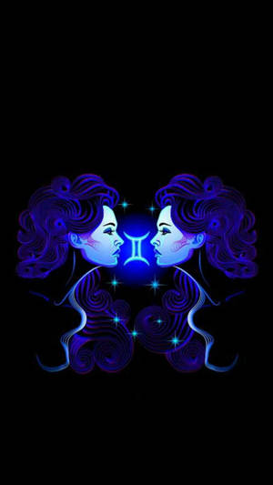 Gemini Identical Blue Girls Wallpaper