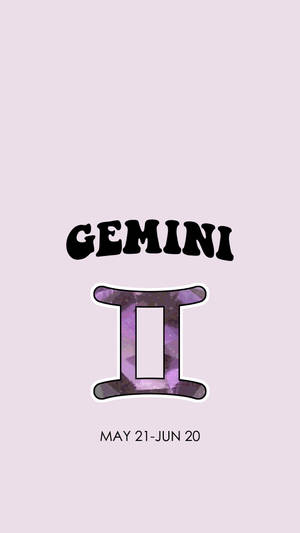 Gemini Purple Logo Wallpaper
