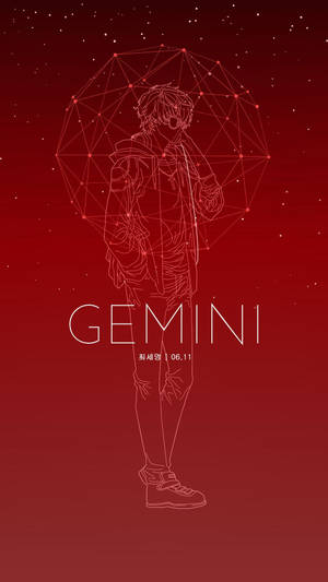 Gemini Starry Red Wallpaper
