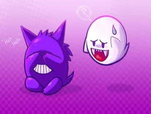 Gengar Covering Eyes Wallpaper