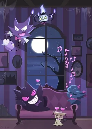 Gengar House Party Wallpaper