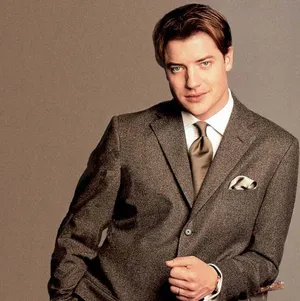 Gentleman Look Hollywood Celebrity Brendan Fraser Wallpaper