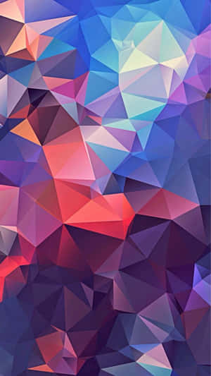 Geometric Abstract Pattern On Iphone Wallpaper