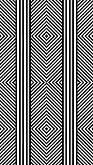 Geometric Black White Pattern Wallpaper