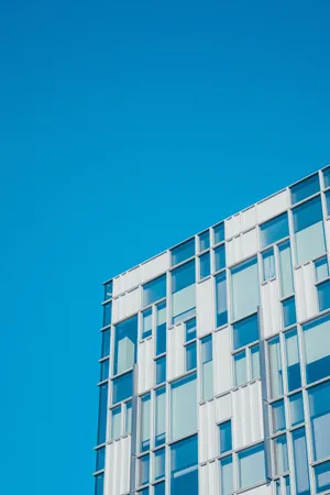 Geometric Blue And White Wallpaper