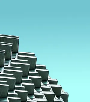 Geometric Building Drawing Wallpaper