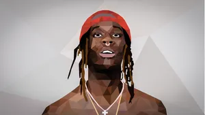 Geometric Digital Art Young Thug Wallpaper