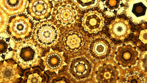 Geometric Gold Wallpaper