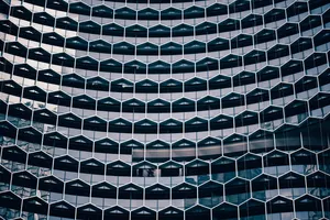 Geometric Hexagonal Window Wallpaper