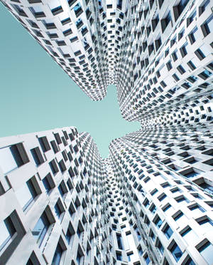 Geometric High Rise Building Wallpaper