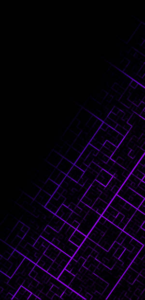 Geometric Neon Purple