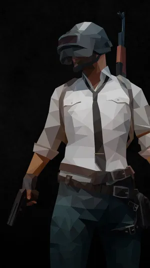 Geometric Pubg Lover Wallpaper