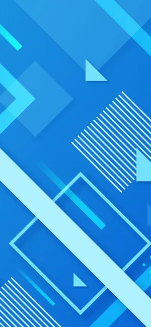 Geometric Shapes Of Blue And Purple Colors Come Together To Create A Mesmerizing Effect. Wallpaper