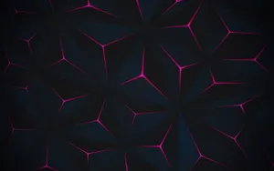 Geometric Shapes With Pink Lines Wallpaper