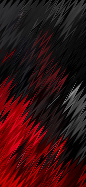 Geometric Spikes Red And Black Iphone Wallpaper