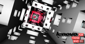Geometric Tunnel Lenovo Official Wallpaper
