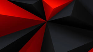 Geometrickblack And Red Abstract Artwork Wallpaper