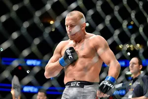 Georges St-pierre At Ufc 217 Wallpaper
