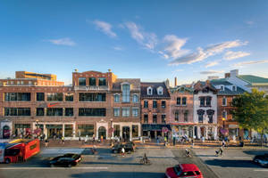 Georgetown Colonial Buildings And Nike Wallpaper