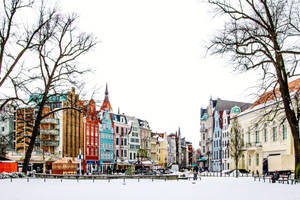 Germany Town In Winter Snow Wallpaper