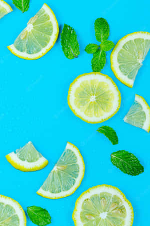 Get A Fresh New Look For Your Phone With This Lemon Iphone Wallpaper Wallpaper