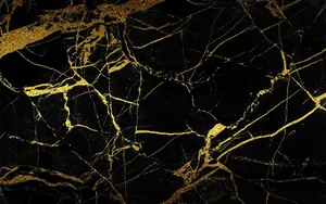 Get A Luxurious Look With Rose Gold Black Marble Wallpaper