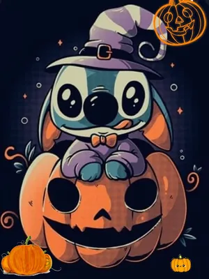 Get Halloween-ready With Stitch And Lilo! Wallpaper