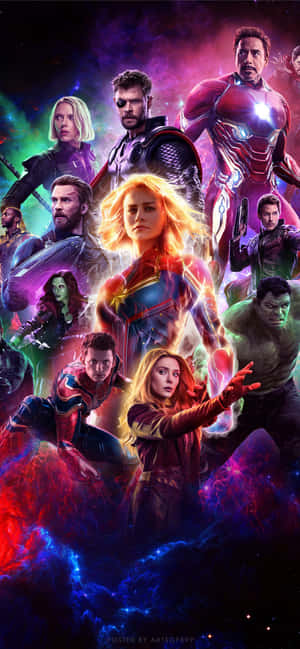 Get In On The Action With The Avengers Endgame Edition Iphone Wallpaper