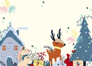 Get Into The Festive Spirit With This Funny Holiday Desktop Wallpaper Wallpaper