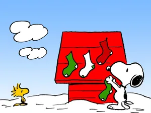 Get Into The Holiday Spirit With Snoopy And Bring Home A New Christmas Themed Iphone! Wallpaper