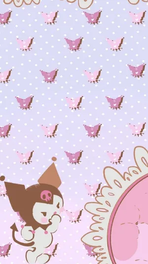 Get Kuromi's Adorable Style On Your Iphone Wallpaper