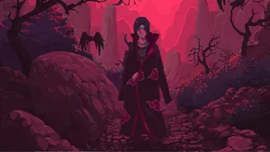 Get Lost In The Dark Depths Of Shisui Uchiha's Eyes Wallpaper