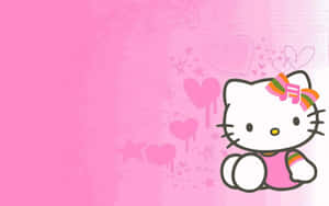 Get Ready For A Fun Work Day With Hello Kitty Laptop! Wallpaper