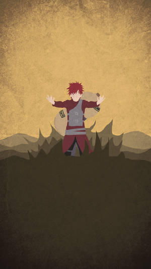 Get Ready For Adventure With The Gaara Iphone! Wallpaper