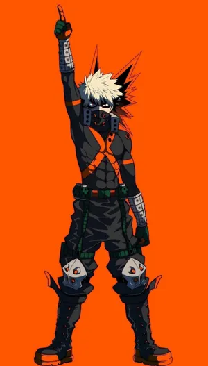 Get Ready For Amazing Technology With The New Bakugo Phone Wallpaper