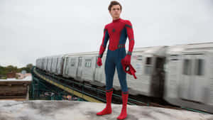 Get Ready For An Exciting Spider-man Adventure In Spider-man Homecoming! Wallpaper