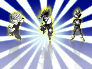 Get Ready For Battle With Your New Goku And Vegeta Iphone. Wallpaper