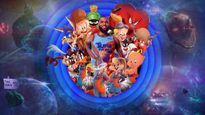 Get Ready For Interstellar Basketball Entertainment With The Cast Of Space Jam 2 Wallpaper