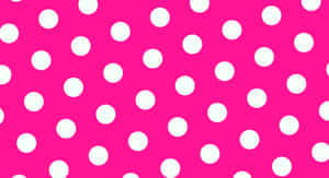 Get Ready For The Adventures Of Your Dreams With This Fun And Bubbly Pink And White Polka Dot Pattern! Wallpaper