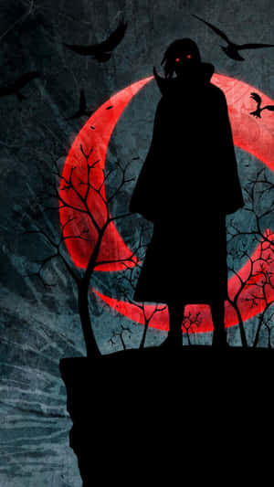 Get Ready For The Uchiha Experience With A Sleek And Powerful Iphone Wallpaper