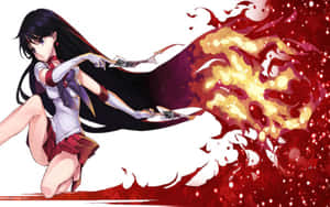 Get Ready To Fight Evil With Sailor Mars Wallpaper