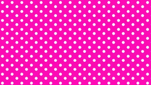 Get Ready To Look Stylish And Retro With The Pink Polka Dot Pattern! Wallpaper